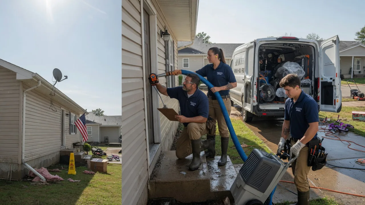 Ceiling Water Damage Restoration in Radom, IL near me